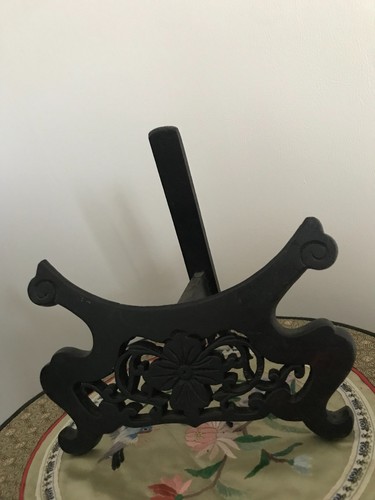 Socle support bois assiette - bois,