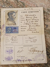 carte d'identité 1943 etat