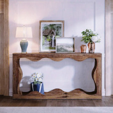 Console ondulée en bois