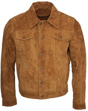 Veste En Daim De Chèvre Tan