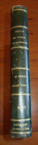 Annales chimie physique - annales, de