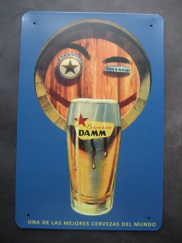 Affiche tôle bières - biÈres, damm