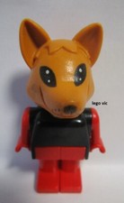 Lego x589c01 Fab5e Fabuland Personnage Figure Fox Renard 350 140 3716 3681 3667