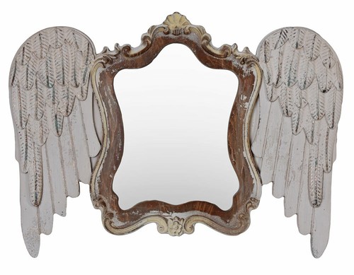 Antique bois miroir mural - bois,