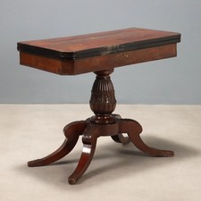 Table de Jeu Ancienne Acajou