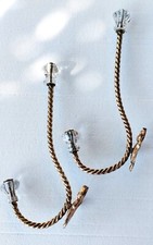 Patères Louis XVI Laiton et cristal