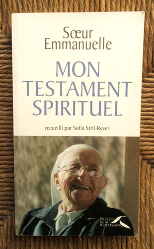 Livre mon testament - testament, spirituel