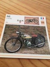 DAX D 100 Baby vélomoteur 1935 Carte moto Collection Atlas France