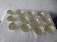 anciennes tasses et sous tasses pate de Limoges Berry decor dore vintage 