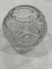 Vase boule clair en cristal de Saint Louis