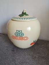 Grand Pot/Seau/Bonbonnière En Céramique. Giuso. Ernan Albisola. Vintage