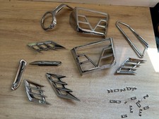 UN LOT DE CACHE GRILLE CHROME A RECOLLER MOTO HONDA Goldwing GL 1800