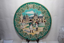 1 TRES GRANDE ASSIETTE  en EMAUX de  LONGWY  " RARE SERIE NAPOLEON "