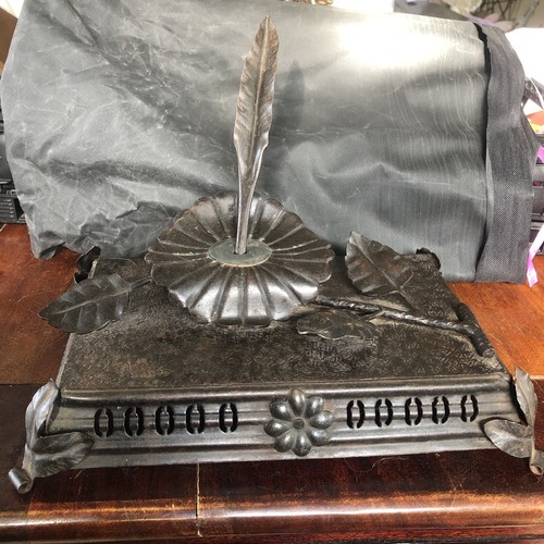 Plumier encrier ancien - plumier,