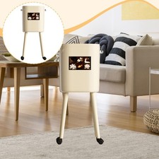 Poubelle à roulettes, double