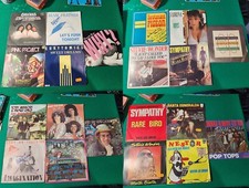 Lot 20 disques vinyles 45 tours années 80 Bee Gees Eurythmics Bronski Beat Imagi