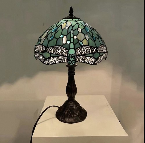 Lampe poser vitrail verre - poser,