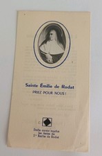 Relique Image pieuse Émilie de Rodat Priez pour nous (n2)