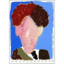 SAAM Jérôme - Dessin original au pastel sur papier "Jean Cocteau" 21x15cm