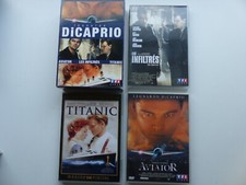 3X  Coffret DVD LEONARDO DICAPRIO Infiltrés Titanic Aviator