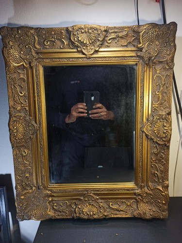 Ancien miroir bois - miroir, en