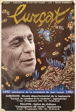 Affiche Tapisseries Centenaire JEAN LURÇAT 1992 Exposition Aubusson Felletin