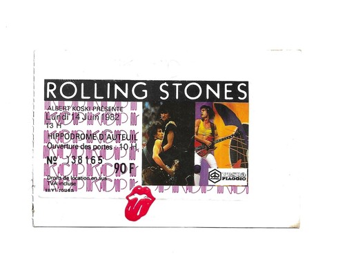 Rare ticket billet concert - /,