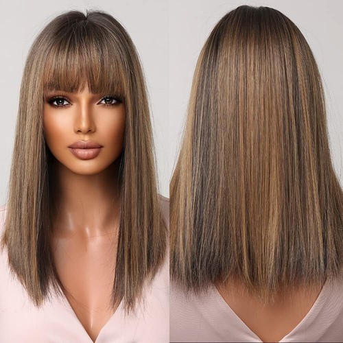 Brun mixte blond perruque - , pour