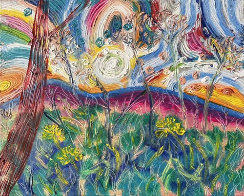 Tableau danse céleste - tableau, 2024