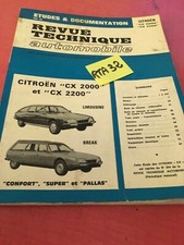 Revue Technique Automobile Citroën CX2000 CX2200 Confort Super Pallas CX
