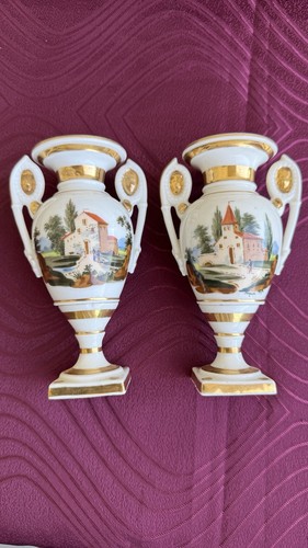 Porcelaine paris xix - eme, paire