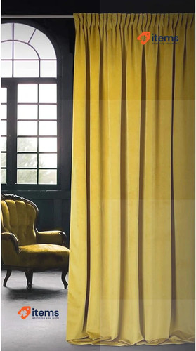 Rideau velours opaque uni - velours,