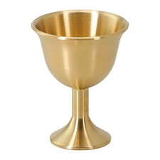 Élégante tasse à bière vintage en verre à vin rouge et cuivre bord lisse