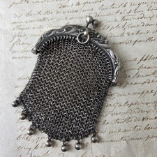 Porte Monnaie Maille Argent