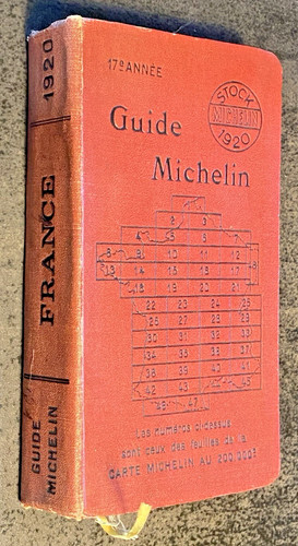 Guide michelin rouge 1920 - 1920,