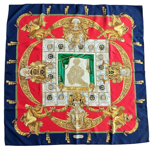 écharpe soie hermes carre - Écharpe,