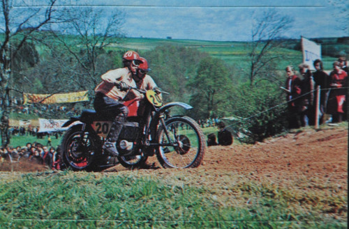 Vignette autocollante side-car