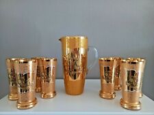 Très beau service de verreries de Monaco - Monté Carlo - ensemble à orangeade 