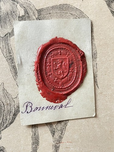 Cachet cire sceau ancien - cire,