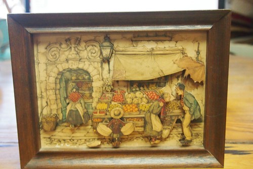 Vintage anton pieck street - vintage,