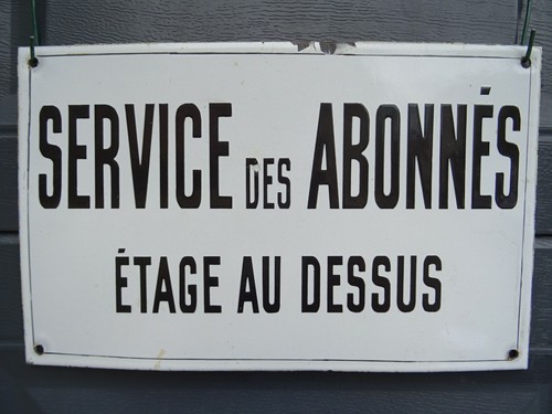 Plaque émaillée ancienne - plaque,