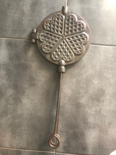 Gaufrier ancien fonte en - gaufrier,