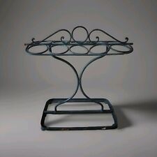 Joli Porte Parapluie, Fer Forgé Riveté À Chaud Art Déco 10 Compartiments. 