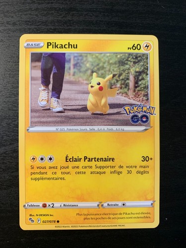 Carte pokémon commune pikachu - pokémon,