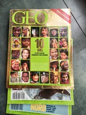lot de magazines Geo année 1987 vintage  et mars 1989