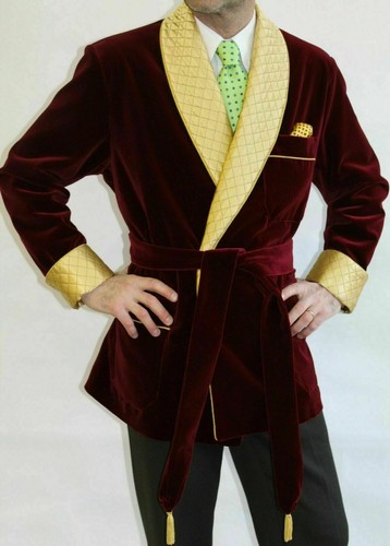 Veste fumeur maroon pour - veste,