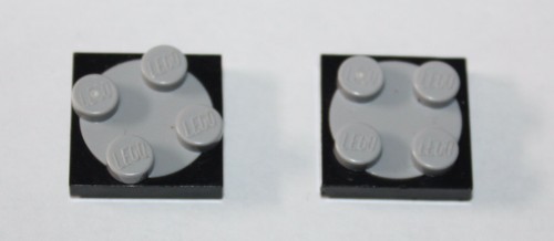 Lego black turntable 2x2 - lego, x