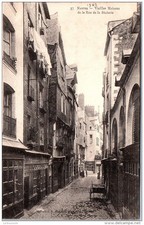 44 NANTES - vieilles maisons de la rue de la baclerie