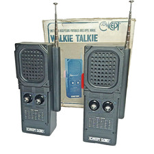Lot 2× Talkie-Walkie Concept 2000 n°653 - RÉVISÉ Code Morse Vintage 1990s 27MHz