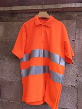 POLO BANDES RÉFLÉCHISSANTES ORANGE FLUO